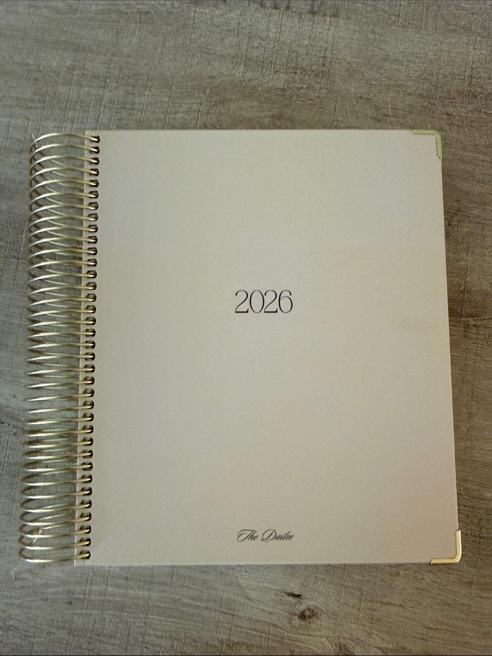 The Dailee 2026 Planner with Rosewood Cover Spiral READ description